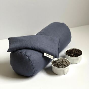 Linen And Lavender Neck Pillow And Plain Eye Pillow, 3 of 8