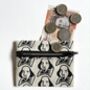 Shakespeare Coin Purse. Handmade Cotton Wallet, thumbnail 3 of 4