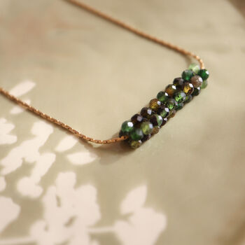 Green Tourmaline Beaded Necklace, 4 of 7