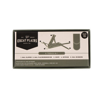 Great Plains Manicure Multi Tool In Gift Box | Travel Accessory | Handbag, 7 of 7