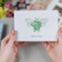‘Happy Birthday’ Fresh Flower And Card Letterbox Gift, thumbnail 2 of 11