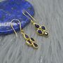 Blue Sapphire Earrings: September Birthstone Jewelry, thumbnail 7 of 10