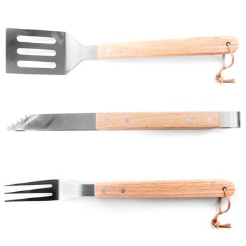 Personalised 'Dad Is King Of The Grill' BBQ Tools Set, 5 of 10
