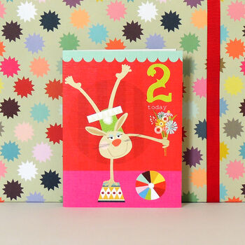 Mini Rabbit 2nd Birthday Card, 4 of 4