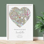 Welcome To The World Ordnance Survey Explorer Personalised Map Print New Baby Gift, thumbnail 2 of 12