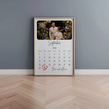Personalised Photo Calendar Anniversary Print, 3 of 7