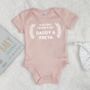 Personalised Our First Fathers Day Babygrow, thumbnail 5 of 9