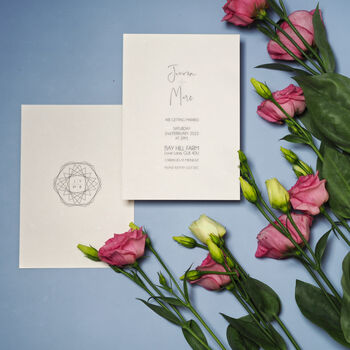 Mnmlst Wedding And Event Invitation Cards, 6 of 8