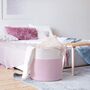 Pink Baby Nursery Laundry Basket Soft Storage Bin, thumbnail 1 of 5