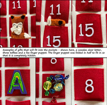 Personalised Felt Advent Calendar, 3 of 3