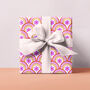Cosmos Pink Flower Gift Wrap Set, thumbnail 6 of 7