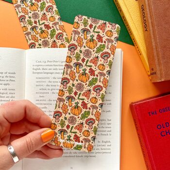 Autumn Pumpkin Pattern Bookmark, 2 of 2