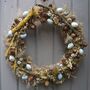 Spring Easter Feather Egg And Twig Wreath Wall Door, thumbnail 1 of 6