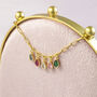 Charm Bracelet With Family Birthstone Teardrops, thumbnail 3 of 10