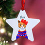 Personalised Party Cat Christmas Tree Decoration, thumbnail 12 of 12