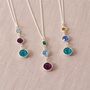 Three Generations Birthstone Necklace, thumbnail 2 of 9