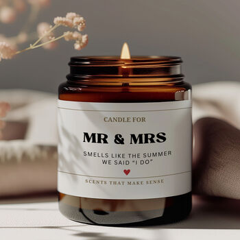 Wedding Gifts For The Couple Anniversary Gift Candle, 4 of 7