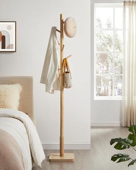 Free Standing Coat Rack With Eight Hooks For Hallway, 2 of 10