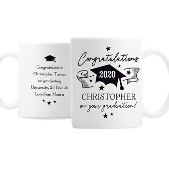 Personalised Congratulations On Your Graduation Mug, 3 of 3