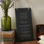 Long Hanging Slate Sign 'Witch House Rules', thumbnail 1 of 2