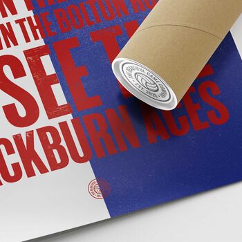 Blackburn Rovers 'Blackburn Aces' Football Song Print, 3 of 3