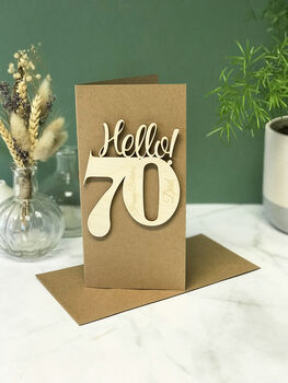 Personalised Hello 70 Birthday Card, 9 of 11