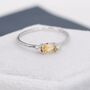 Natural Yellow Citrine Ring In Sterling Silver, thumbnail 2 of 9