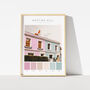 Portobello Houses, Notting Hill, Colour Palette Print, thumbnail 1 of 3