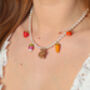 Hungry Bunny Pearly Necklace, thumbnail 1 of 2