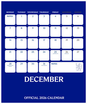 Official Chelsea Fc 2026 Personalised Calendar, 4 of 5