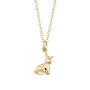 Bunny Charm Necklace, Sterling Silver Or Gold Plated, thumbnail 10 of 11