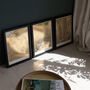 Personalised Metallic Map Print Triptych, thumbnail 6 of 6