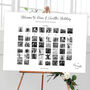 Black And White Photo 'Find Your Face' Table Plan, thumbnail 2 of 3