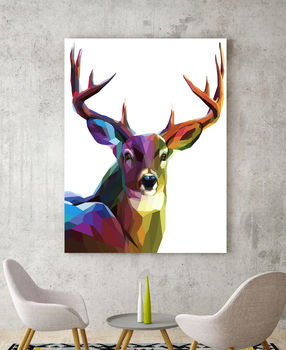 She's Looking At You, Deer Canvas Art, 3 of 4