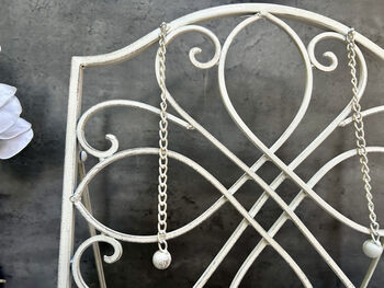 34cm White Distressed Metal Cookbook And Recipe Stand, 9 of 12