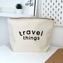 Travel Things Holiday Toiletries Zipped Storage Bag, thumbnail 2 of 4