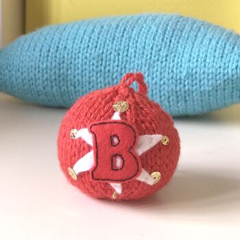 Christmas Elf And Baubles Knitting Pattern Set, 2 of 3