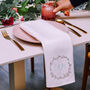 Personalised Pair Of Heart Wreath Napkins, thumbnail 1 of 1