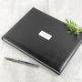 Personalised Black Leather Memoriam Book, thumbnail 3 of 12