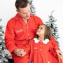 Men's Personalised Red Christmas Cotton Pyjamas, thumbnail 1 of 7