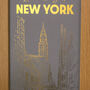Personalised New York Foiled Travel Print Gift, thumbnail 2 of 4