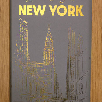 Personalised New York Foiled Travel Print Gift, 2 of 4