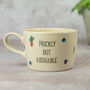 Prickly But Adorable Handmade Earthenware Cactus Cup, thumbnail 1 of 3