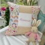 Rainbows And Buttercups Name Cushion, thumbnail 2 of 7