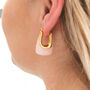 Hollie Resin And Gold Plated Hoop Earrings, thumbnail 2 of 2