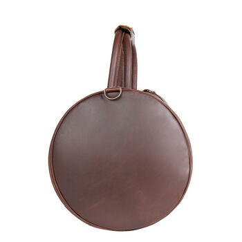 Personalised Leather Classic Duffle Weekend Bag, 6 of 12