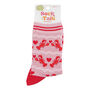 Women's Pink Lobster Love Heart Bamboo Socks, thumbnail 4 of 4