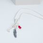 Personalised Birthstone And Charm Necklace, thumbnail 8 of 12
