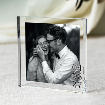 Personalised Wedding Anniversary Gift For Couple Photo Plaque, 8 of 12