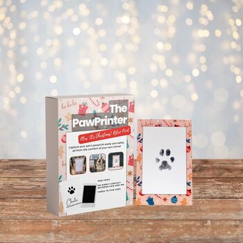 Pet Paw Print Christmas Kit With Christmas Themed Card, 3 of 8
